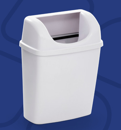 WPB-ECO-006 - ECO WALL BIN SMALL WHITE - 6L x 1